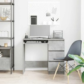 vidaXL Γραφείο Γκρι του Σκυροδέματος 90 x 45 x 76 εκ. από Επεξ. Ξύλο