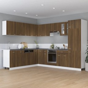 vidaXL Ντουλάπι Ψυγείου Lyon Καφέ Δρυς 60x57x207 εκ. Επεξεργ. Ξύλο