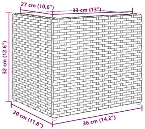 ΖΑΡΝΤΙΝΙΕΡΑ ΚΗΠΟΥ ΚΑΦΕ 36X30X32 ΕΚ. ΑΠΟ ΣΥΝΘΕΤΙΚΟ ΡΑΤΑΝ 366426