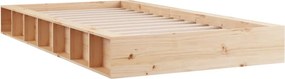 vidaXL Πλαίσιο Κρεβατιού 75 x 190 εκ. από Μασίφ Ξύλο Small Single