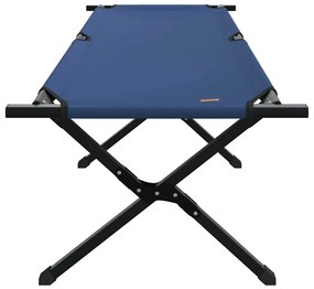 vidaXL Αναδιπλούμενο Κρεβάτι Κάμπινγκ 2 pcs Μπλε Ύφασμα Oxford