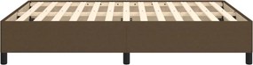 vidaXL Σκελετός Κρεβατιού Χωρίς Στρώμα Καφέ 140x200 εκ.Υφασμάτινο