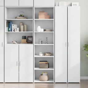 Ντουλάπι Λευκό 50x41x185 εκ. Επεξεργασμένο Ξύλο - Λευκό