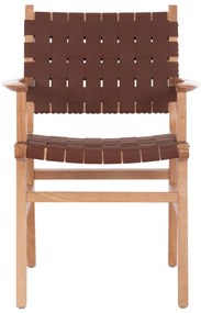 Καρέκλα Πολυθρόνα FELIPE με PU Καφέ &amp; ΤΟΟΝ Ξύλο 61x59x86Yεκ. 61x59x86 εκ.