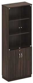 Βιβλιοθήκη Καρυδί Σκούρο Μελαμίνη 80x40x211cm