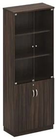 Βιβλιοθήκη Καρυδί Σκούρο Μελαμίνη 80x40x211cm