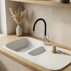 Sanitec Classic 301 (97×50) - Γρανιτένιος νεροχύτης - Metallic COFFE