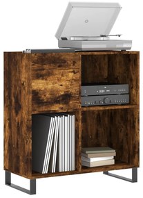 vidaXL Δισκοθήκη Καπνιστή Δρυς 84,5 x 38 x 89 εκ. από Επεξεργ. Ξύλο