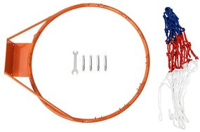 vidaXL Στεφάνι Μπασκέτας Πορτοκαλί 39 εκ. από Ατσάλι