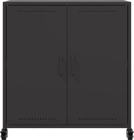 vidaXL Ντουλάπι Μαύρο 68x39x72 εκ. από Χάλυβα