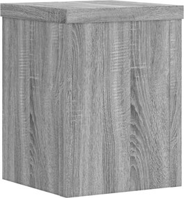 vidaXL Βάση φυτών 2 τεμ. Γκρι Sonoma 15 x 15 x 20 εκ.