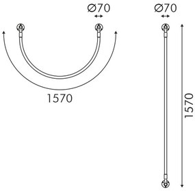 Επιτοίχιο φωτιστικό Malpo LED II
