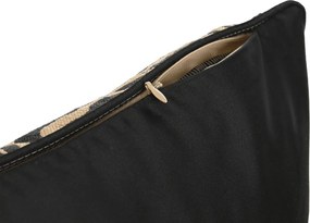 Μαξιλάρι Home ESPRIT Μαύρο Χρυσό 45 x 15 x 45 cm