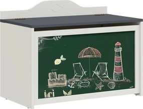 vidaXL Δημιουργική αποθήκευση για παιδιά ROROS Γκρι και Λευκό