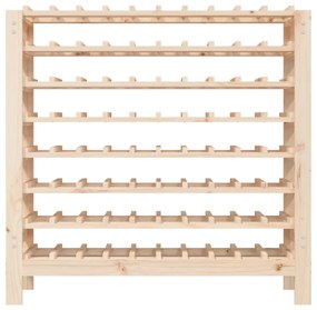 vidaXL Ραφιέρα Κρασιών 109,5x30x107,5 εκ. από Μασίφ Ξύλο Πεύκου