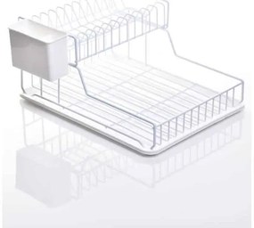 Πιάτοθήκη με ΔΙΣΚΟ 38032/WHITE 44x32cm