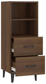 vidaXL Ντουλάπι Καφέ Δρυς 34,5 x 34 x 180 εκ. από Επεξεργασμένο Ξύλο