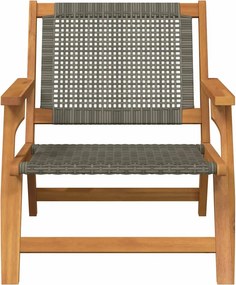 vidaXL Εξωτερικά Έπιπλα 2 pcs Γκρι 67 x 78 x 73 εκ.