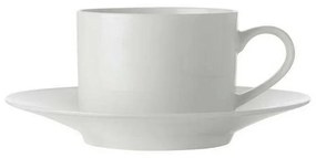 Φλυτζάνι Καφέ Mε Πιατάκι Straight White Basics FX0135 250ml White Maxwell & Williams Porcelain