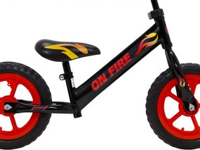 On Fire Loopfiets 12 Inch Junior Black