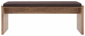 Σκαμπό Boston BG120, 126x40x49cm, 24 kg, Σκούρο καφέ, Stirling δρυς, Ταπισερί, Πόδια: Ξύλο, Πλαστικοποιημένη μοριοσανίδα, Καφέ | Epipla1.gr