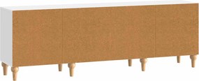 vidaXL Ντουλάπι TV 150 x 31 x 50 εκ. Γυαλιστερό Λευκό