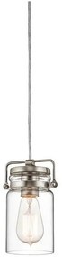 Κρεμαστό Φωτιστικό Οροφής 1xE27 Brinley Elstead Lighting-KL-BRINLEY-MP-NI-Νίκελ Ματ KL-BRINLEY-MP-NI