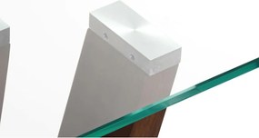 Έπιπλο Εισόδου DKD Home Decor Καφέ Διαφανές 145 x 45 x 75 cm