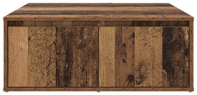 vidaXL Τραπεζάκι σαλονιού with Drawer Παλιό ξύλο 80 x 80 x 31 cm