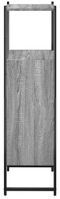 vidaXL Ντουλάπι Μπάνιου Γκρι Sonoma 33x33x120,5 εκ. Επεξεργασμένο Ξύλο