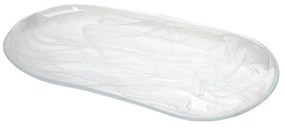 Πιατέλα Σερβιρίσματος Οβάλ Atlas HOR1019K6 27x14cm Γυάλινη White Espiel Γυαλί