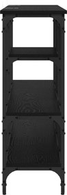 vidaXL Τραπέζι κονσόλας με ράφι Μαύρη δρυς 160 x 29 x 80 εκ.