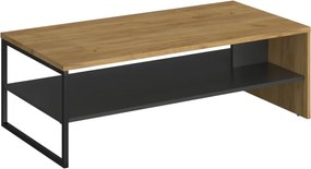 Τραπέζι Σαλονιού Santes Χρυσό Δρυς-Γραφίτης 120x60x40cm