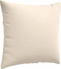 vidaXL Μαξιλάρι Καναπέ 2 pcs Μπεζ 50 x 50 cm ύφασμα