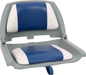 vidaXL Κάθισμα Σκάφους Πτυσσόμενο 4 τεμ. Μπλε/Λευκό 48x51x41 εκ.