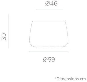 Διακοσμητική Γλάστρα Camelia 60 New Garden-JDNCA060NXNW-Μαύρο JDNCA060NXNW