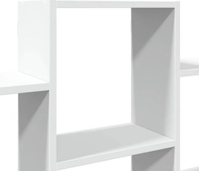 vidaXL Ραφιέρα Τοίχου Λευκό 159x18x66 εκ. από Επεξ. Ξύλο