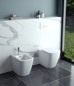 Karag New Legend CB10100 White BTW - Λεκάνη δαπέδου Rimless