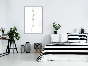 Αφίσα - Silhouette - 40x60 - Χρυσό - Με πασπαρτού