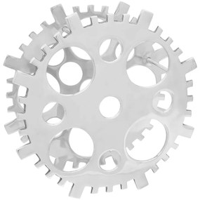 vidaXL Ράφι κρασιού Ασημί 15.4x5.5x15.4 ίντσες Αλουμίνιο