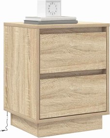 vidaXL Κομοδίνο 2 τμχ. Δρύς Sonoma 39 x 34,5 x 50 εκ.