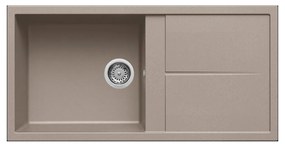 Νεροχύτης κουζίνας UNICO 480 Tortora 43 ELLECI 100x50cm - LGU48043
