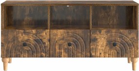 vidaXL Ντουλάπι TV 102 x 34,5 x 50 εκ. Καπνιστή Δρυς
