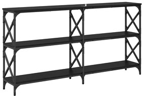 vidaXL Τραπέζι κονσόλας Μαύρη Οξυά 156 x 28 x 80,5 εκ.