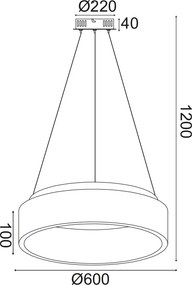 Φωτιστικό Οροφής LED Aca Apollo BR81LEDP60WH White