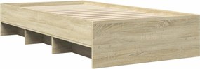 vidaXL Σκελετός Κρεβατιού Sonoma Δρυς 80 x 200 cm Επεξεργασμένο Ξύλο