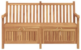 vidaXL Πάγκος Αποθήκευσης Κήπου Καφέ 150 x 60 x 90 εκ Μασίφ ξύλο teak