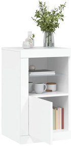 vidaXL Nτουλάπι Βοηθητικό με Φώτα LED Λευκό από Επεξεργασμένο ξύλο