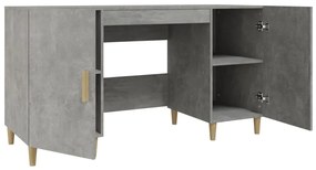 vidaXL Γραφείο Γκρι Σκυροδέματος 140x50x75 εκ. Επεξεργασμένο Ξύλο