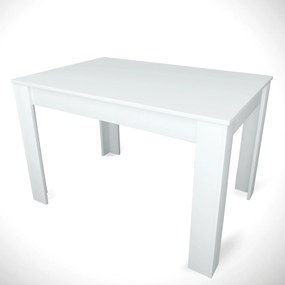 Dining Table Single 120 - Shiny White White
